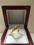 GARNET 9 CARAT YELLOW GOLD RING DDR257