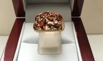 GARNET RING YELLOW GOLD 9 CARAT DGDR3170