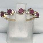 NATURAL 5 STONE RUBY RING DGR3641