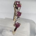 NATURAL 5 STONE RUBY RING DGR3641