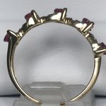 NATURAL 5 STONE RUBY RING DGR3641