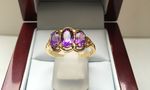 NATURAL AMETHYST RING 9 CARAT DDR765