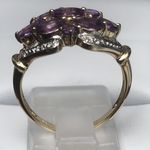 NATURAL AMYTHEST and DIAMOND RING DGR1059