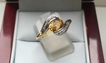 NATURAL CITRINE 9 CARAT WY GOLD RING DDDR1671