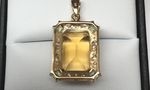 NATURAL CITRINE PERIDOT  PENDANT DGDP5120