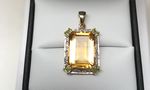 NATURAL CITRINE PERIDOT  PENDANT DGDP5120