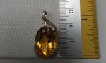 NATURAL CITRINE WHITE AND YELLOW PENDANT DP2885