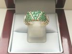 NATURAL EMERALD AND DIAMOND RING DGDR1963