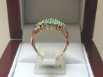 NATURAL EMERALD AND DIAMOND RING DGDR1963