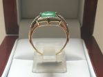 NATURAL EMERALD AND DIAMOND RING DGDR3410