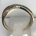 NATURAL EMERALD and DIAMOND RING DGR3081