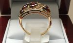 NATURAL GARNET 9 CARAT RING DGDR2198