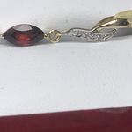 NATURAL GARNET PENDANT 9 CARAT YELLOW GOLD DGP 3176