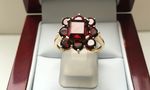 NATURAL GARNET RING 9 CARAT GOLD DGDR2502