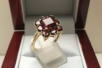 NATURAL GARNET RING 9 CARAT GOLD DGDR2502