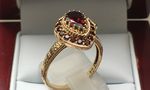 NATURAL GARNET RING CJR968