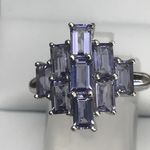 NATURAL IOLITE 9 CARAT WHITE GOLD RING DGR2066W