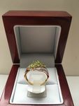 NATURAL PERIDOT 9 CARAT GOLD RING DG DR1502