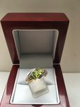 NATURAL PERIDOT 9 CARAT GOLD RING DG DR1502