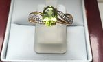 NATURAL PERIDOT RING 9 CARAT DGDR2686