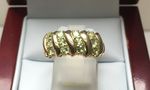 NATURAL PERIDOT RING YELLOW GOLD DGDR1847