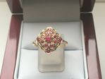 NATURAL RUBY 9 CARAT YELLOW GOLD RING CJR1479