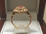 NATURAL RUBY 9 CARAT YELLOW GOLD RING CJR1479