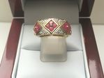 NATURAL RUBY AND DIAMOND RING DDDR1806