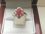 NATURAL RUBY AND DIAMOND RING DGDR3066