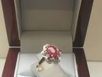 NATURAL RUBY AND DIAMOND RING DGDR3066