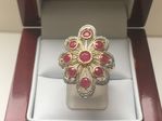 NATURAL RUBY RING 9 CARAT YELLOW GOLD DGDR3578