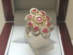 NATURAL RUBY RING 9 CARAT YELLOW GOLD DGDR3578