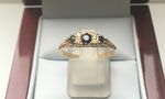 NATURAL SAPPHIRE 9 CARAT YELLOW GOLD RING DDDJ855