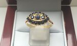 NATURAL SAPPHIRE 9 CARAT YELLOW GOLD RING DDR933