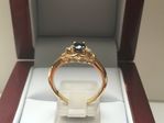 NATURAL SAPPHIRE AND DIAMOND RING 9 CARAT  DDR680