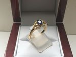 NATURAL SAPPHIRE AND DIAMOND RING 9 CARAT  DDR680