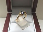 NATURAL SAPPHIRE AND DIAMOND RING 9 CARAT  DDR680