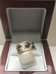 NATURAL SAPPHIRE  9 CARAT YELLOW GOLD RING DGDR2198