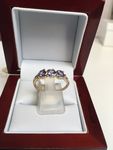 NATURAL TANZANITE 9 CARAT GOLD DR03690