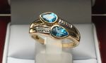 NATURAL TOPAZ 9 CARAT GOLD DGDR1867