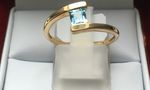 NATURAL TOPAZ YELLOW GOLD RING DGDR5054