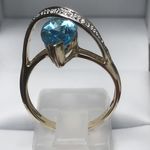 NATURAL TOPAZ and DIAMOND RING DGR1919