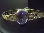 Natural Amethyst Stone Clasp Bracelet 9 Carat CJ06/18/4