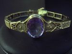 Natural Amethyst Stone Clasp Bracelet 9 Carat CJ06184