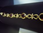 Natural Garnet Bracelet 7 Stones in 9 Carat Yellow Gold G D9138 Figure 8