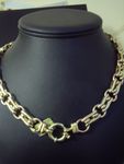 Necklace 9 Carat Yellow Bar & Rose CircleG-D 02/93/1