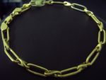 Oval link & Yellow Bar Bracelet 9 Carat  Yellow Gold  10/7/1