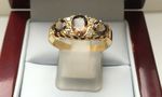 SMOKEY QUARTZ AND DIAMOND RING DDR887