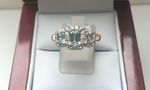 SOLID 18 CARAT AQUAMARINE RING AWCJR1554AY