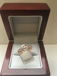 SOLID 18 CARAT ROSE GOLD AND WHITE GOLD KEENR0938